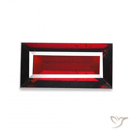 1.65ct Rouge foncé Grenat Almandin, Baquette, VVS-VS