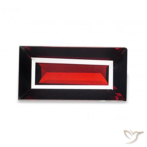 1.66ct Rouge foncé Grenat Almandin, Baquette, VVS