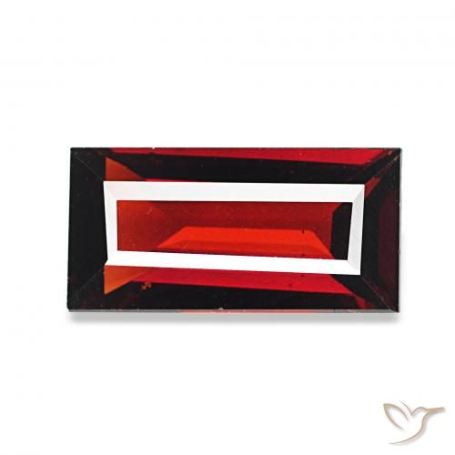 Grenat Almandin Rouge foncé naturelle Baquette, 1.66 ct, VVS