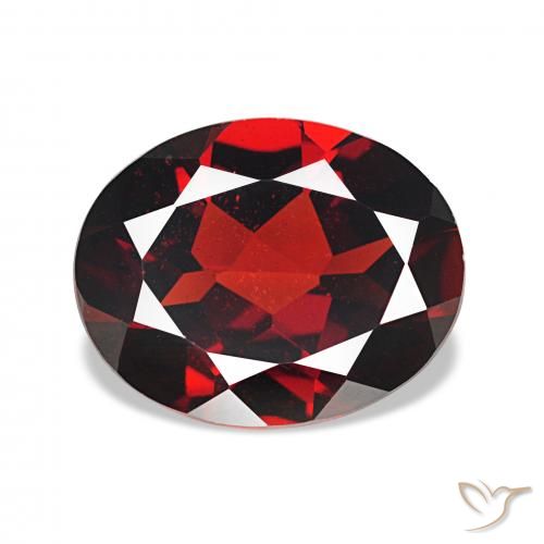 2.82ct Rouge foncé Grenat Almandin, ovale, VVS