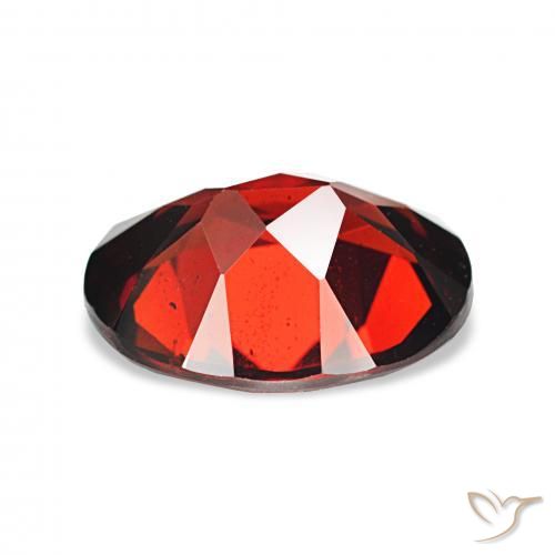 Grenat Almandin Rouge foncé naturelle ovale, 2.82 ct, VVS