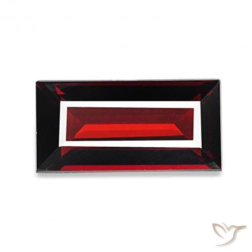 1.64ct Rouge foncé Grenat Almandin, Baquette, VVS