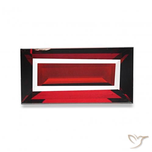 Grenat Almandin Rouge groseille naturelle Baquette, 1.81 ct, VS-SI