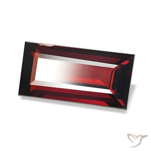Grenat Almandin Rouge groseille naturelle Baquette, 1.81 ct, VS-SI