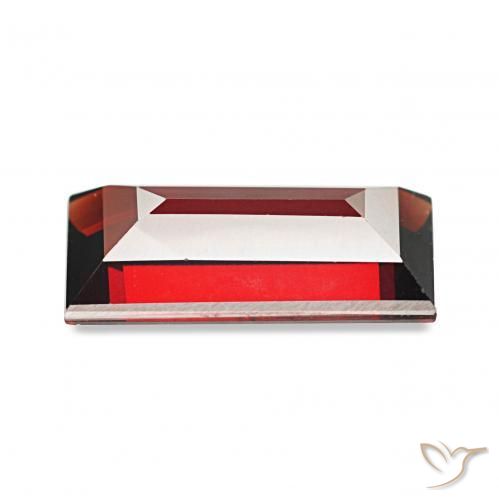 Grenat Almandin Rouge groseille naturelle Baquette, 1.81 ct, VS-SI