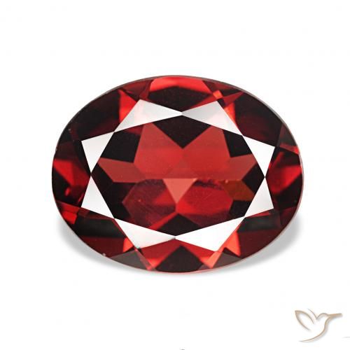 Grenat Almandin Rouge sang profond naturelle ovale, 2.14 ct, VVS