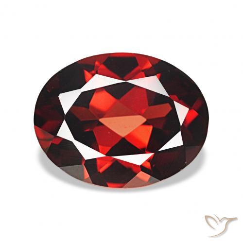 2.10ct Rouge sang profond Grenat Almandin, ovale, VVS