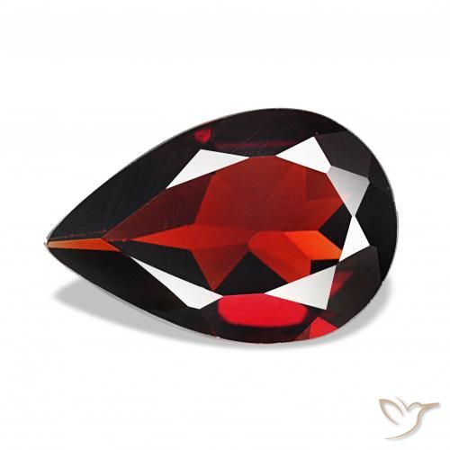 2.67ct Rouge foncé Grenat Almandin, En forme de poire, VVS
