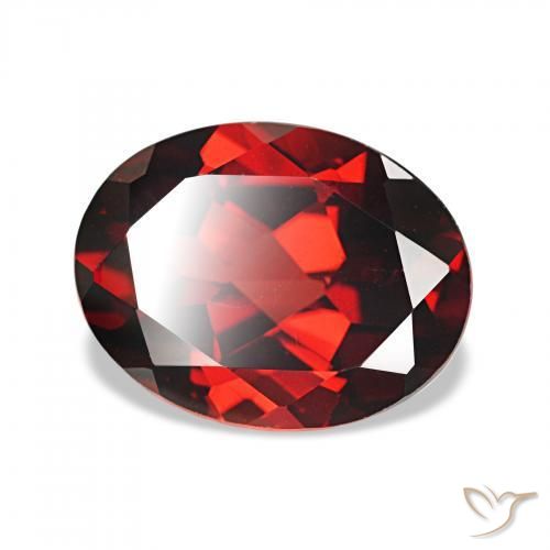 Grenat Almandin Rouge foncé naturelle ovale, 2.21 ct, VVS