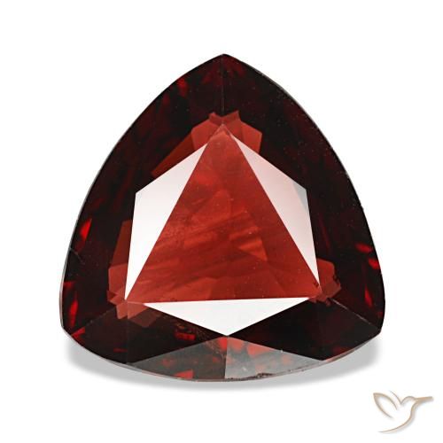 Grenat almandin rouge naturelle trillion, 3,27 ct, VS