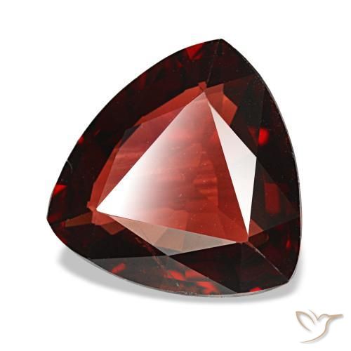 Grenat almandin rouge naturelle trillion, 3,27 ct, VS
