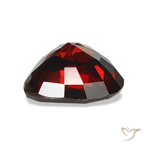 Grenat almandin rouge naturelle forme de coeur, 1,88 ct, VS