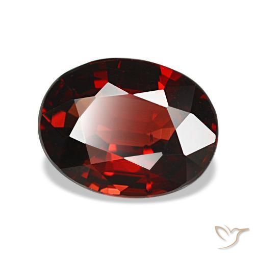 Grenat almandin rouge naturelle coupe ovale, 2,06 ct, VVS-VS