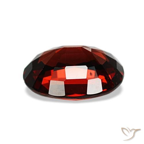 Grenat almandin rouge naturelle coupe ovale, 2,06 ct, VVS-VS