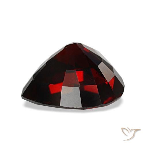 Grenat almandin rouge naturelle forme de coeur, 3,71 ct, VS