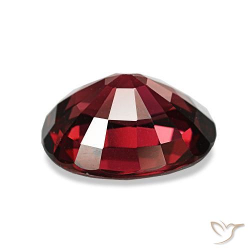 Grenat almandin rouge naturelle coupe ovale, 3,08 ct, VVS-VS