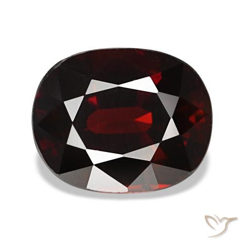 Grenat almandin rouge naturelle coupe coussin, 4,38 ct, VVS-VS