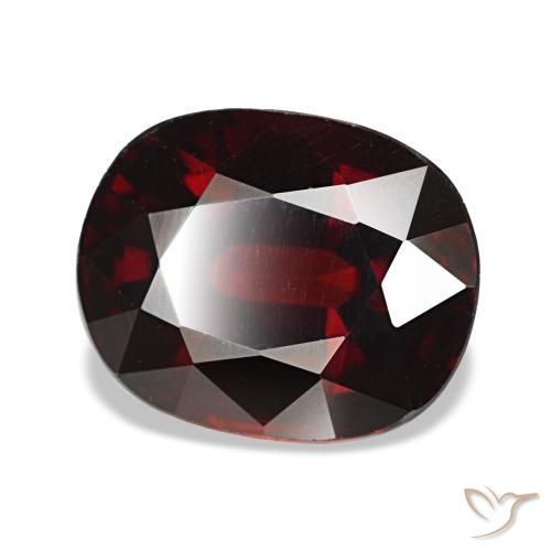 Grenat almandin rouge naturelle coupe coussin, 4,38 ct, VVS-VS