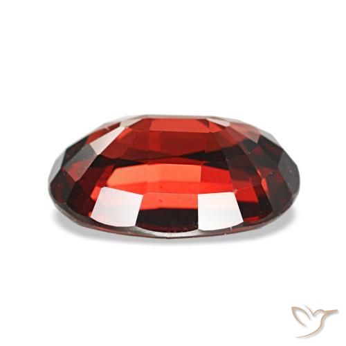 Grenat almandin rouge naturelle coupe ovale, 2,90 ct, VVS-VS