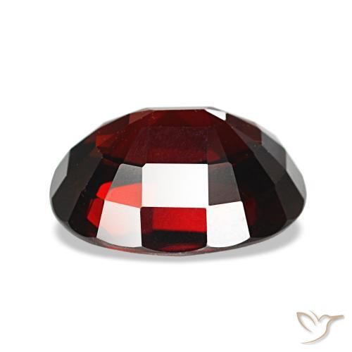 Grenat almandin rouge naturelle coupe ovale, 3,36 ct, VVS-VS