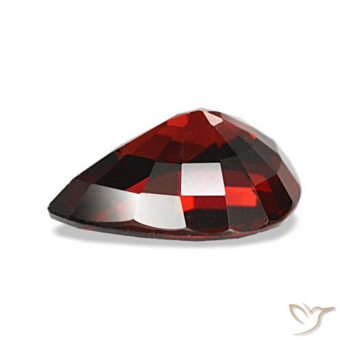 Grenat almandin rouge naturelle en forme de poire, 2,43 ct, VVS-VS