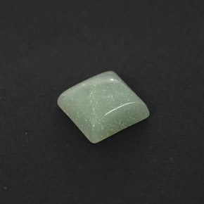 Amazonite vert naturelle carré, 1,04 ct, opaque