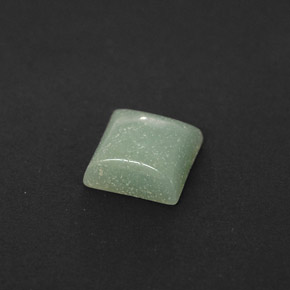Amazonite vert naturelle carré, 1,04 ct, opaque