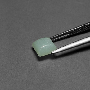 Amazonite Vert naturelle Carré, 1.29 ct, Opaque