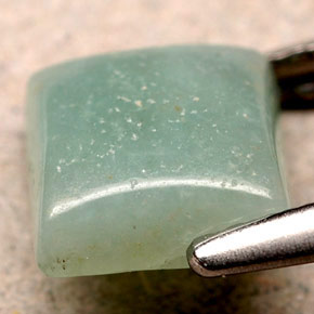 Amazonite Vert naturelle Carré, 1.07 ct, Opaque