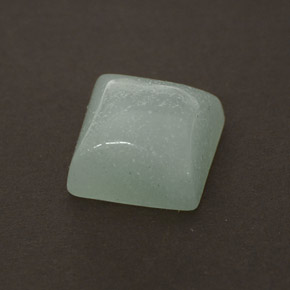 Amazonite vert naturelle carré, 1,37 ct, opaque