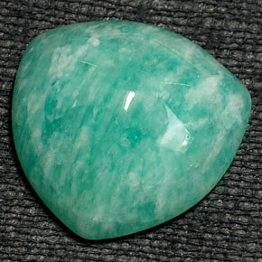 Amazonite Vert naturelle Trillion, 16.50 ct, Opaque