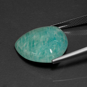 Amazonite vert naturelle trillion, 15,96 ct, opaque