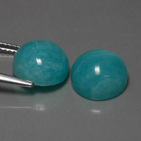 Achetez naturel ct bleue amazonite gems, coupe roude, en provenance brésil chez gemselect. en stock, livraison internationale!