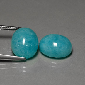Achetez naturel ct vert bleu amazonite gems, coupe ovale, en provenance brésil chez gemselect. en stock, livraison internationale!