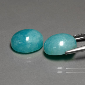 Achetez naturel ct Vert bleu Amazonite gems, Coupe ovale, En provenance Brésil chez GemSelect. En stock, livraison internationale!