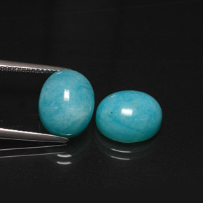 Achetez naturel ct bleue amazonite gems, coupe ovale, en provenance brésil chez gemselect. en stock, livraison internationale!