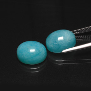 Achetez naturel ct bleue amazonite gems, coupe ovale, en provenance brésil chez gemselect. en stock, livraison internationale!