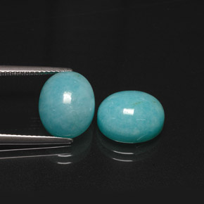 Achetez naturel ct bleue amazonite gems, coupe ovale, en provenance brésil chez gemselect. en stock, livraison internationale!