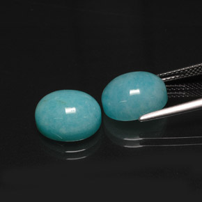 Achetez naturel ct bleue amazonite gems, coupe ovale, en provenance brésil chez gemselect. en stock, livraison internationale!