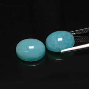 Achetez naturel ct vert bleu amazonite gems, coupe ovale, en provenance brésil chez gemselect. en stock, livraison internationale!