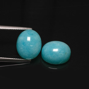 Achetez naturel ct bleue amazonite gems, coupe ovale, en provenance brésil chez gemselect. en stock, livraison internationale!