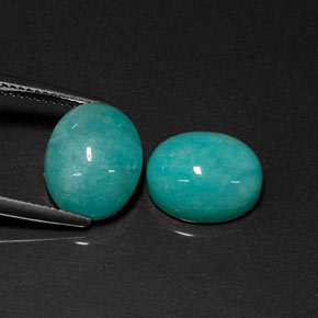 Achetez naturel ct bleu vert amazonite gems, coupe ovale, en provenance brésil chez gemselect. en stock, livraison internationale!