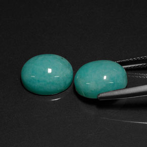 Achetez naturel ct bleue amazonite gems, coupe ovale, en provenance brésil chez gemselect. en stock, livraison internationale!