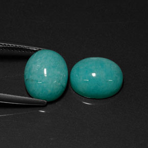 Achetez naturel ct Vert bleu Amazonite gems, Coupe ovale, En provenance Brésil chez GemSelect. En stock, livraison internationale!