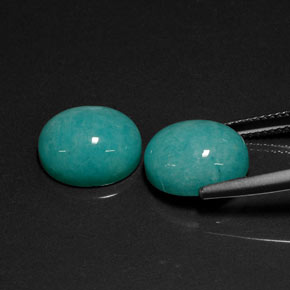 Achetez naturel ct Vert bleu Amazonite gems, Coupe ovale, En provenance Brésil chez GemSelect. En stock, livraison internationale!