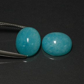 Achetez naturel ct bleu-vert amazonite gems, coupe ovale, en provenance brésil chez gemselect. en stock, livraison internationale!