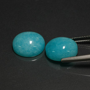 Achetez naturel ct bleu-vert amazonite gems, coupe ovale, en provenance brésil chez gemselect. en stock, livraison internationale!