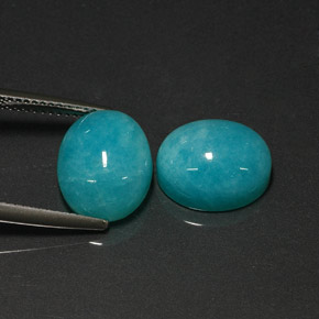 Achetez naturel ct bleue amazonite gems, coupe ovale, en provenance brésil chez gemselect. en stock, livraison internationale!