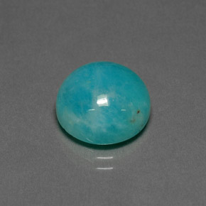 Amazonite Vert bleu naturelle Coupe roude, 6.67 ct, Opaque