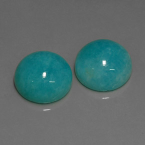 Achetez naturel ct vert bleu amazonite gems, coupe roude, en provenance brésil chez gemselect. en stock, livraison internationale!